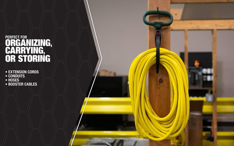 Southwire - 58973440 CLPT04GR 4-Inch Adjustable Heavy Duty Clamp Tie w/Rotating Handle; Reusable Zip Down Cable; Green - Image 4